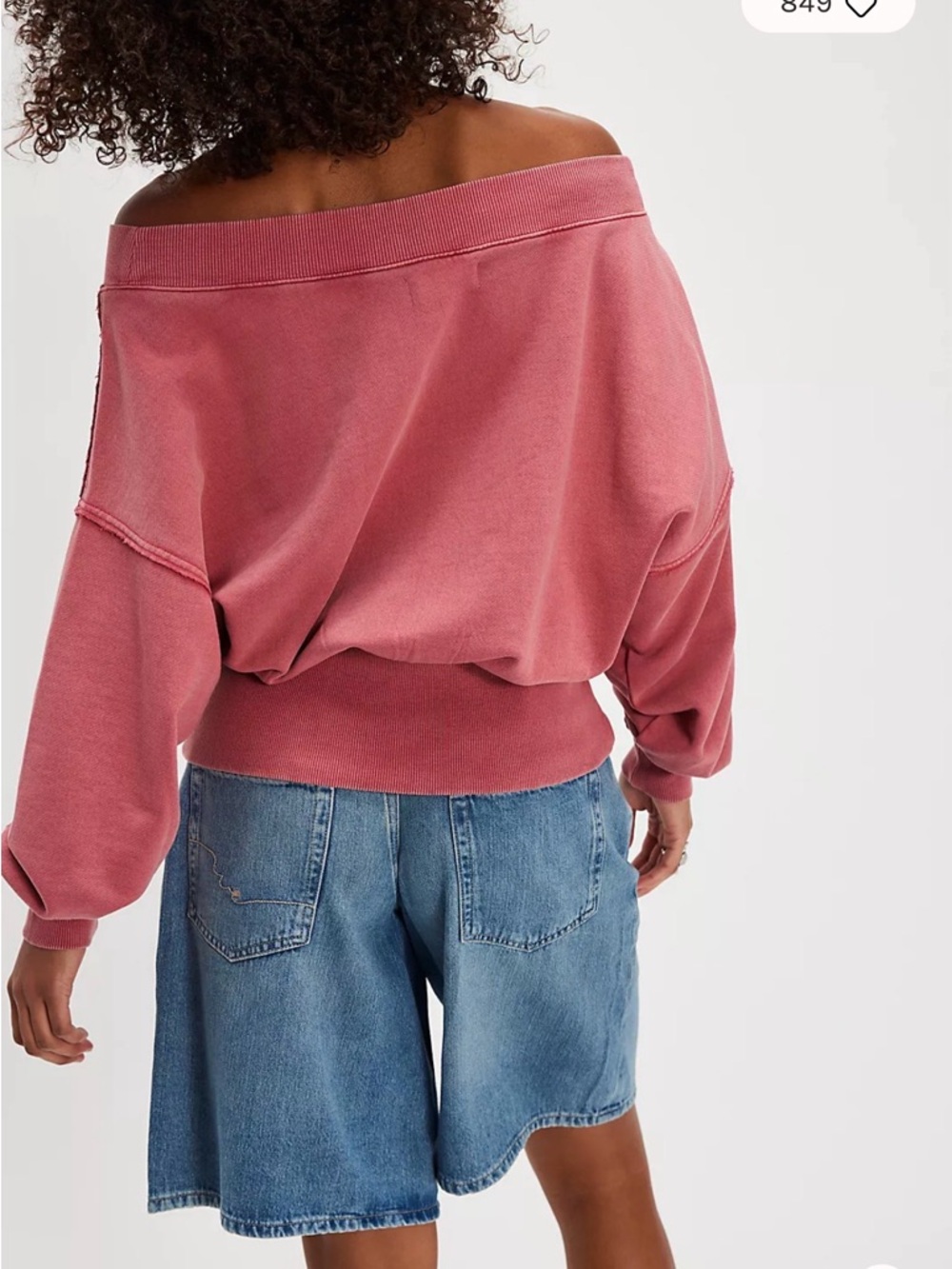 Free People Layer up pullover. NWT. Cardinal - Picture 3 of 6